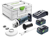 Аккумуляторная угловая шлифовальная машинка AGC 18-125 5,2 EB-Plus Festool 577241