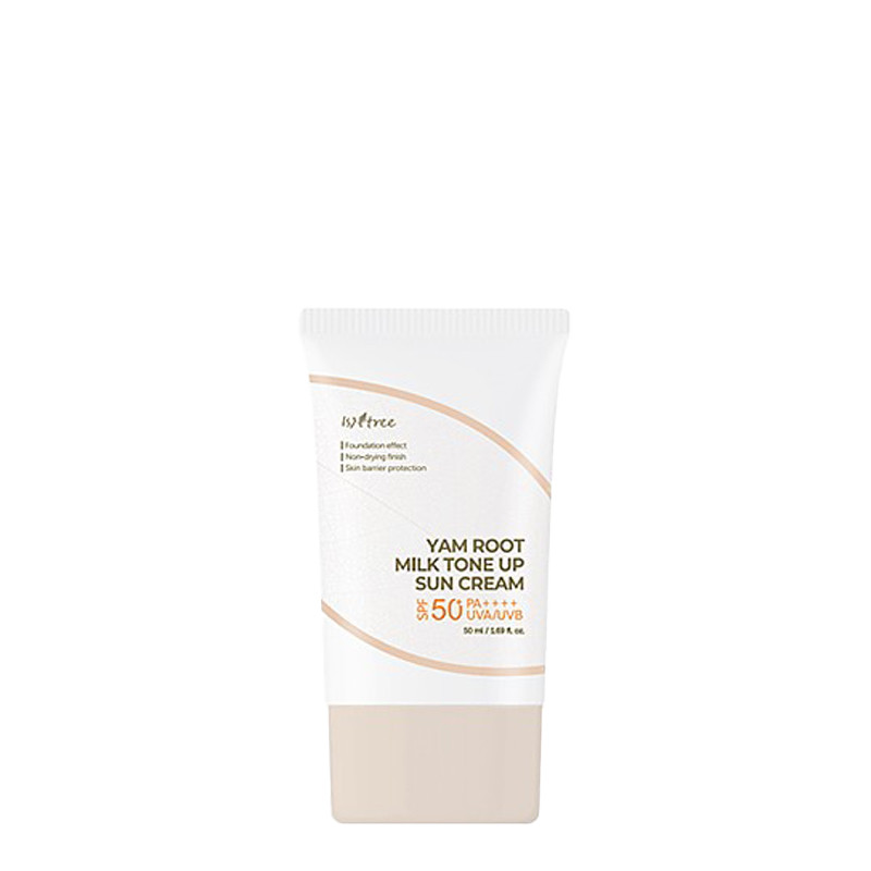 Крем сонцезахисний з тональною дією Isntree Yam Root Milk Tone Up Sun Cream SPF 50+ PA++++ 50 ml