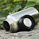 Пляшка з неіржавкої сталі Tomshoo 1050ml. неопреновий чохол., фото 4