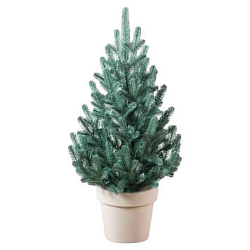 Ялинка штучна в горщику лита Лапландська 0,7 м блакитна ялина в горщику