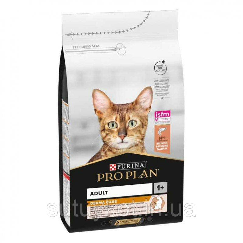 Purina Pro plan Про план дерма корм для котів з лососем, 10 кг