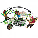 Бойовий транспорт з фігуркою - Леонардо На Мотоциклі (Черепашки-Ніндзя), фото 3