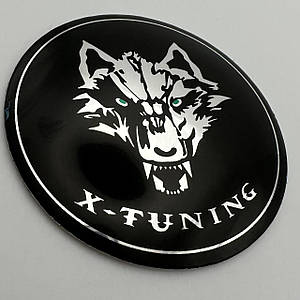 Наклейка для ковпачків із логотипом 56 мм x tuning WOLF вовк