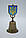 Дзвіночок сувенірний металевий настільний Герб України H11см, фото 3