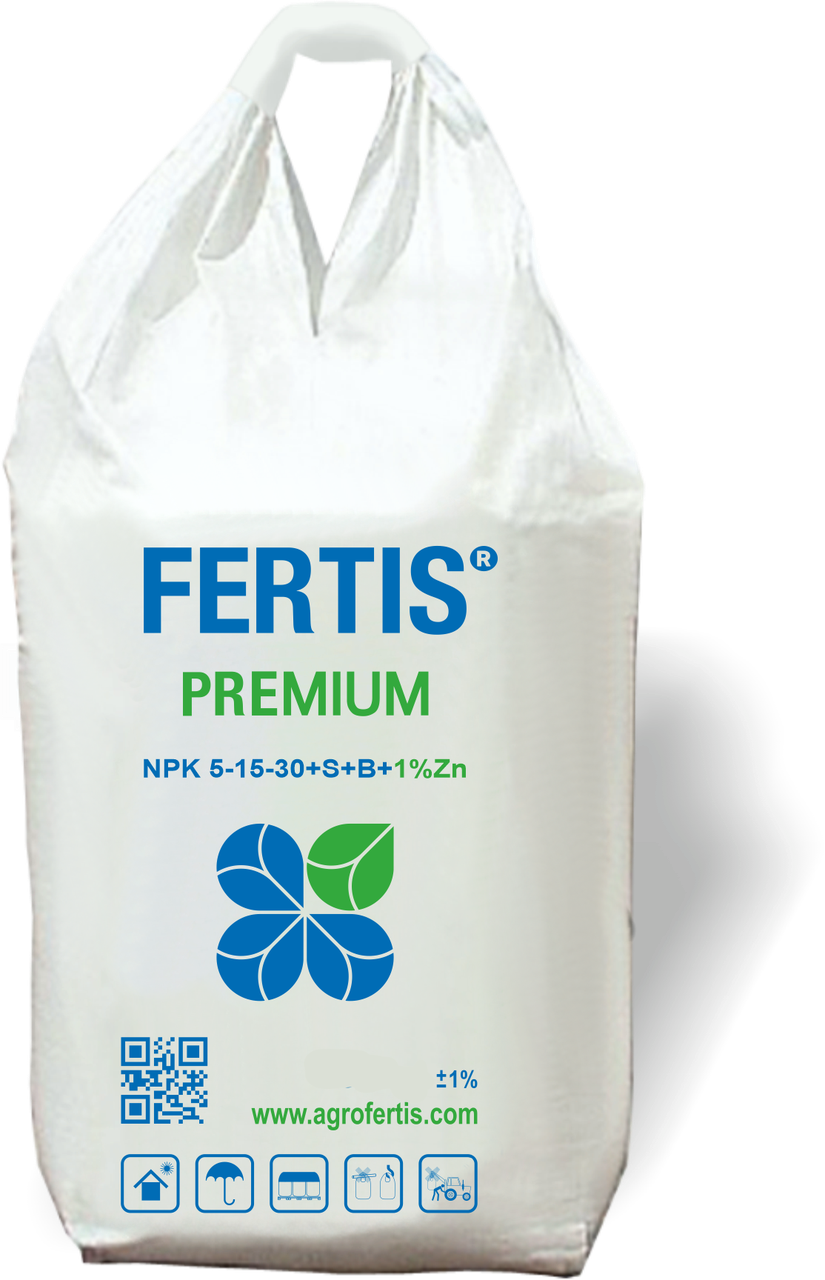 Добриво комплексне осіннє Fertis NPK 5-15-30+S+B+Zn 25 кг, фото 1