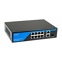 PoE коммутатор (switch) 8 портов SEVEN P-7328G-SFP