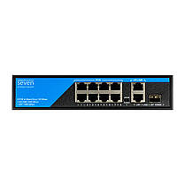 PoE комутатор (switch) 8 портів SEVEN P-7328G-SFP, фото 3