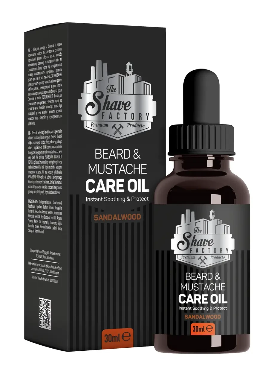 Олія для бороди The Shave Factory Beard & Mustache Care Oil 30мл