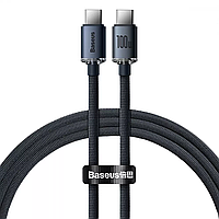 Кабель Baseus Crystal Shine Series Fast Charging Data Cable Type-C to Type-C 100W 1.2m / Black