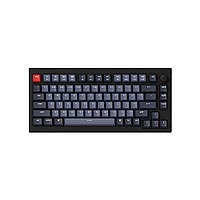 Клавіатура Keychron V1 84 Key QMK Gateron G PRO Blue Hot-Swap RGB Knob Carbon Black (V1D2_KEYCHRON)