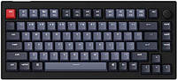 Клавіатура Keychron V1 84 Key QMK Gateron G PRO Red Hot-Swap RGB Knob Carbon Black (V1D1_KEYCHRON)