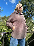 Жіноча  вовняна курточка з капюшоном, фото 2