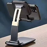 Універсальна підставка Desk Phone Holder для смартфонів і планшетів Чорна, фото 4