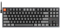 Клавіатура Keychron K8 87Key, Gateron G Pro Brown, Hot-Swap, Aluminum Frame, BT/USB-A, EN/UKR, RGB,