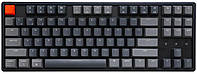 Клавіатура Keychron K8 87Key, Gateron G Pro Brown, Hot-Swap, BT/USB-A, EN/UKR, White Led, Чорний