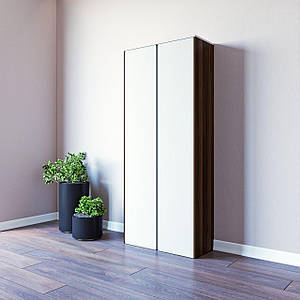 Шафа шкаф для одягу сучасні розпашні шафи з полицями у вітальню кімнату спальню модуль №3 Нобу 800х340х1900 мм