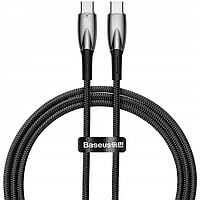 Кабель Baseus Glimmer Series Fast Charging Data Cable Type-C to Type-C 100W 2m / Black