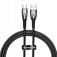 Кабель Baseus Glimmer Series Fast Charging Data Cable USB to Type-C 100W 2m / Black