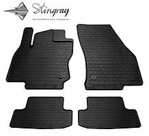 Автокилимки Stingray Seat Seat Ateca 2016- 4 шт Чорні (1048014)