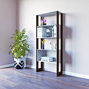 Стінка у вітальню сучасні міні стінки для віталень стелаж етажерка стелажі з полицями модуль №6 Нобу 800х340х1900 мм