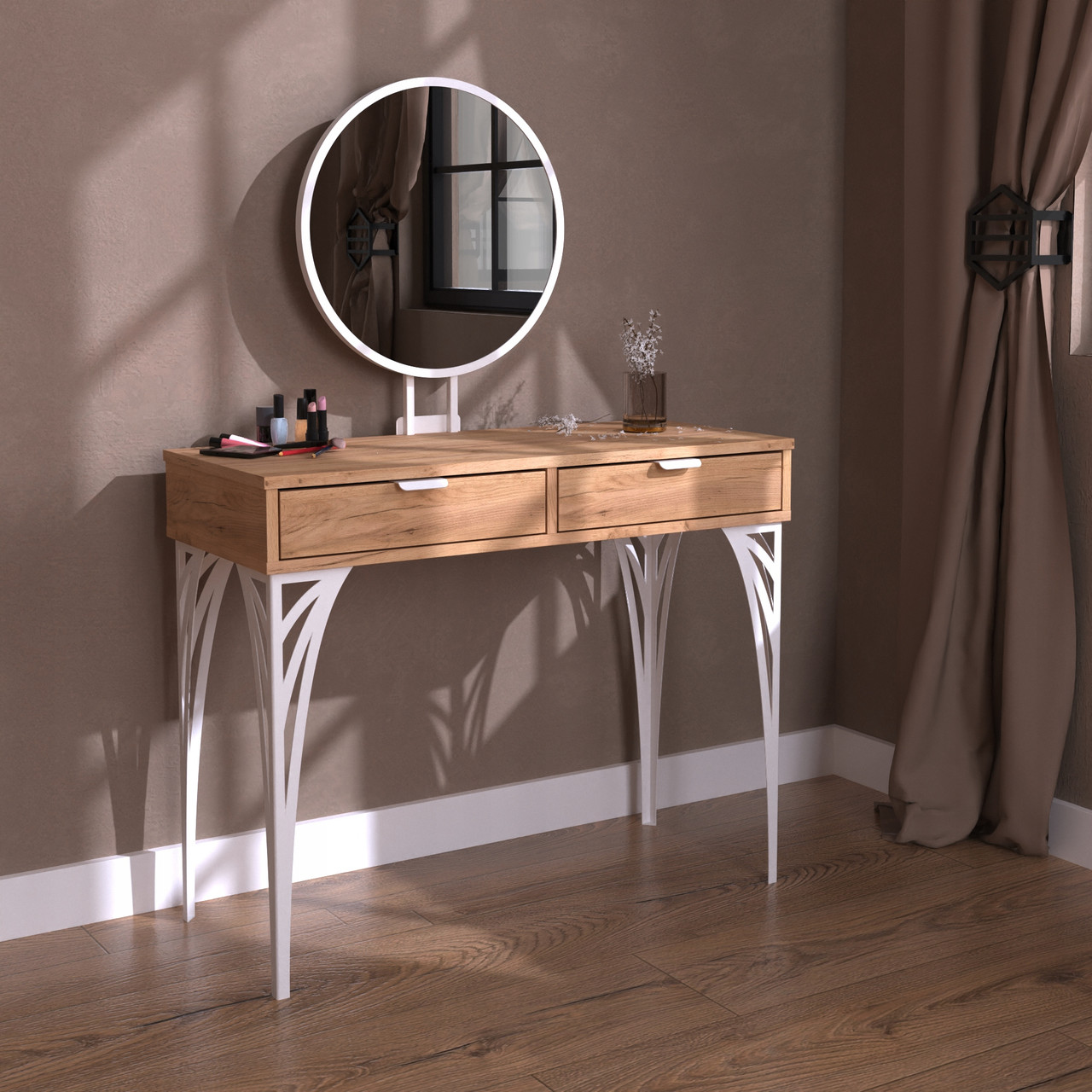 Туалетний стіл Pacardo Design Deco Білий / Дуб