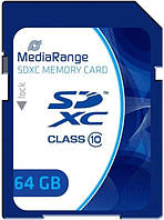 Карта пам'яті MediaRange 64GB SDXC memory card, Class 10 (MR965)