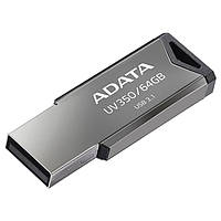 Флеш-накопичувач A-DATA Flash USB 3.2 UV 350 64Gb Silver (AUV350-64G-RBK)