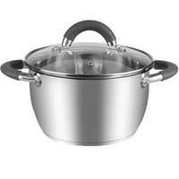 Кастрюля с крышкой из силикона. накладками инд.дно "Сooker" 3.6л 20*11.5см MH-4063-3.6