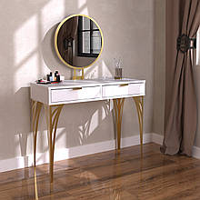 Туалетний столик Pacardo Design Deco Білий мат / Золото