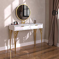 Туалетний столик Pacardo Design Deco Білий мат / Золото