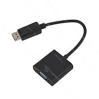 Конвертер DisplayPort в VGA, чёрный