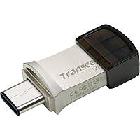 Флеш-накопичувач Transcend JetFlash 890 128GB USB 3.1 / Type-C Silver (TS128GJF890S) (FFUFTR00066)