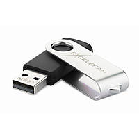 Флеш-накопичувач Exceleram 32GB P1 Series Silver/Black USB 2.0 (EXP1U2SIB32)