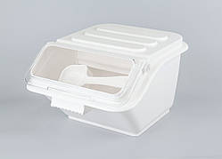 Контейнер для сипучих інгредієнтів штабельований One Chef білий 8 л 21х30х35см, Лоток для зберігання сипучих продуктів