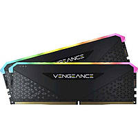 Модуль пам'яті Corsair DDR4 32GB (2x16) Vengeance RGB RS 3200MHz Black (CMG32GX4M2E3200C16)