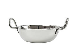 Миска з ручками One Chef з нержавіючої сталі 450 мл d13,5 см h4,5, Миска для подачі з нержавійки, Миска для подачі блюд