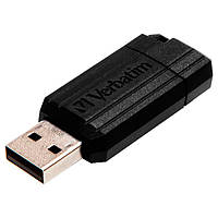 Флеш-накопичувач Verbatim USB флеш накопичувач 64GB Store 'n' Go PinStripe Black USB 2.0 (49065)