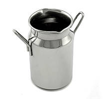 Соусник-бидон One Chef з нержавіючої сталі 130 мл d4,6 см h8 см з бортиком, Соусник з нержавійки 130 мл