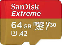 Карта пам'яті Sandisk microSDXC (UHS-1 U3) Extreme For Mobile Gaming A2 64Gb class 10 V30 (R170MB/s,W80MB/s)