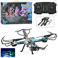 Квадрокоптер G4 радіокер., 2,4 G, дод. лопості, акум., USB, 2 кольори, світло, кор., 55-37-7,5 см.