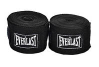 Бинты боксерские Everlast, 5 м, хлопок, не эластичные, разн. цвета