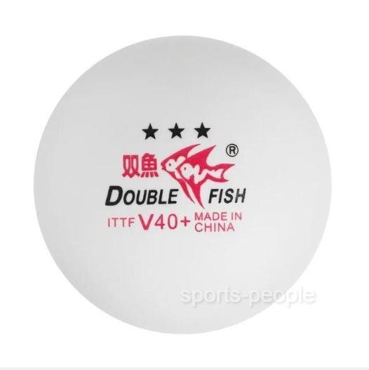 Мячи для настольного тенниса (пинг-понга) Double Fish 3*, 40+ mm, (6 шт.) - фото 2 - id-p1950484896