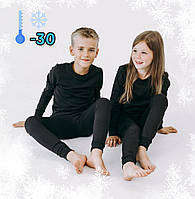 Детский термокостюм согревающий флисовый для мальчика девочки, Подростковое повседневное термобелье для зимы