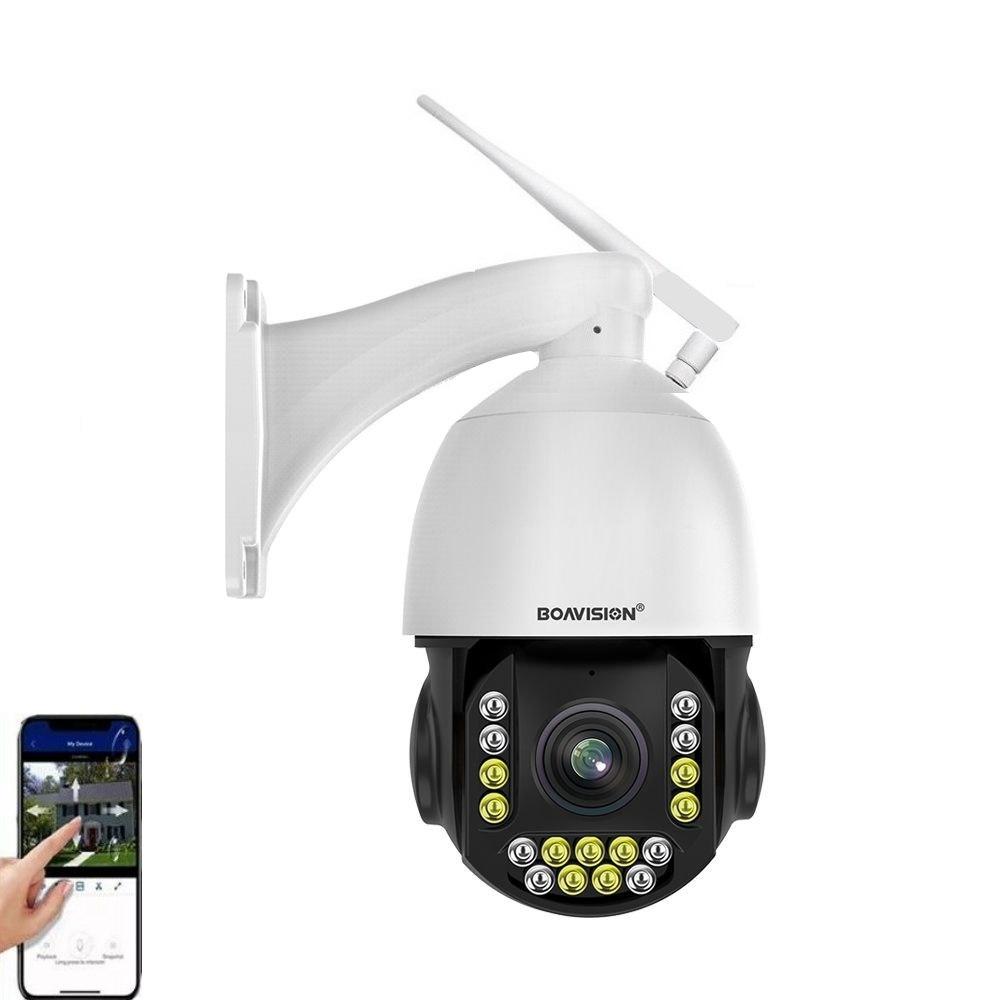 Зовнішня 8 Mp поворотна 30X Zoom Wi-Fi+POE камера Boavision YG-BG93AR-800-POE Onvif. Camhi Pro