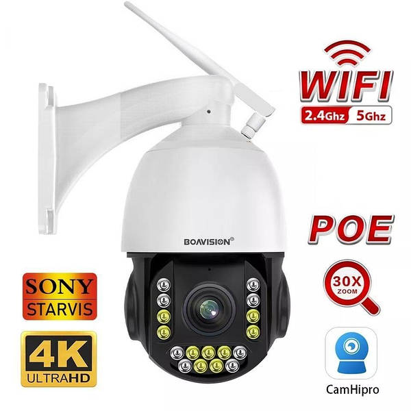8 Mp 30X Zoom WiFi POE Boavision YG