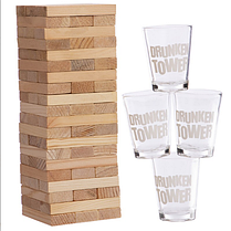 Настільна гра для дорослих Дженга SP-Sport Drunken Tower Jenga GB076-1B (60 шт), фото 3