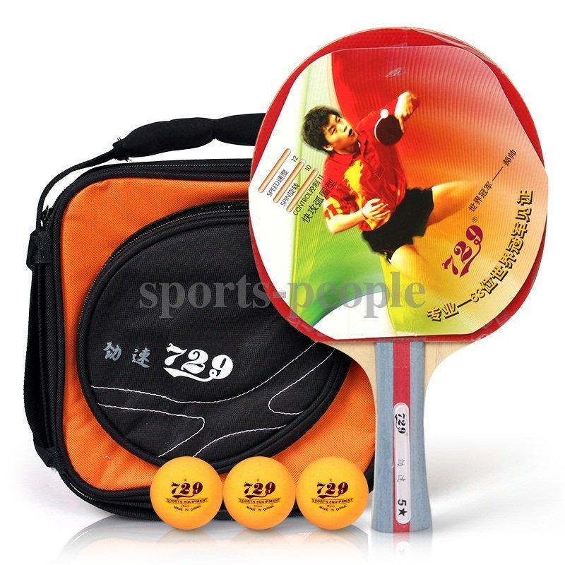 Набір для настільного тенісу (пінг-понгу) 729 Friendship 5210 (5*): ракетка + сумка-чохол +3 м'ячика