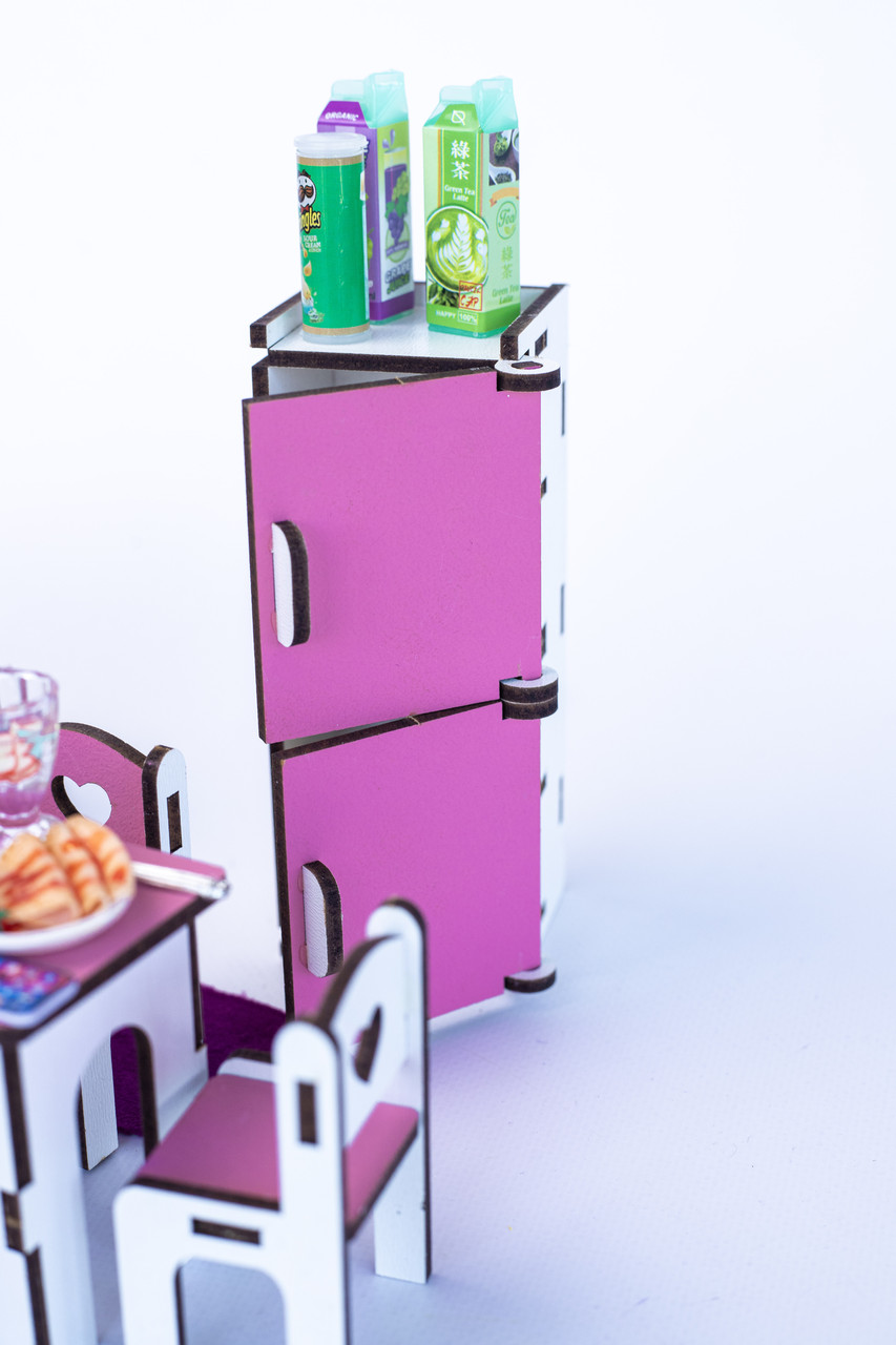 «Кухня» набор кукольной мебели ForestWood для LOL, розовый - фото 5 - id-p1950442023