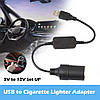 Кабель живлення перехідник 12v/24v mini jack (мама female 5.5*2.1 мм) — 12 V (роз'єм прикурювача Cigarette Soc, фото 7