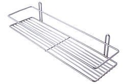 Полиця для ванної FZB — 110 x 400 x 50 мм x 1 пряма неіржавка сталь